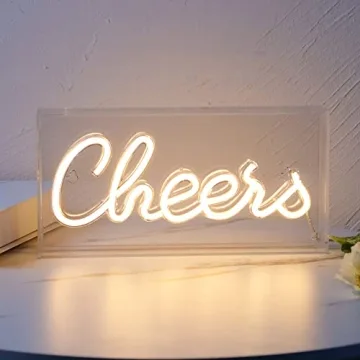 LED USB Cheers Neon Light for Home and Parties