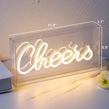 LED USB Cheers Neon Light for Home and Parties