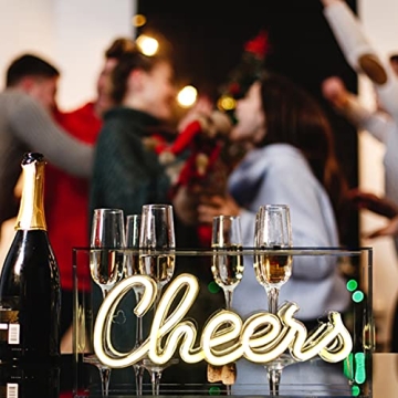 LED USB Cheers Neon Light for Home and Parties