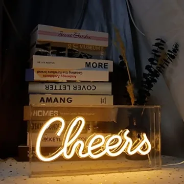 LED USB Cheers Neon Light for Home and Parties