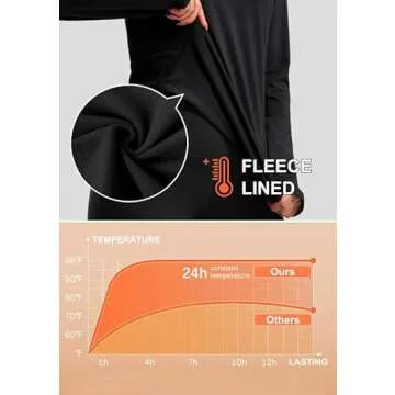Women's Thermal Fleece Lined Running Shirt with Thumb Holes