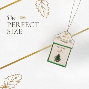 Spode Christmas Tree Letters To Santa Ornament for Holiday Decor