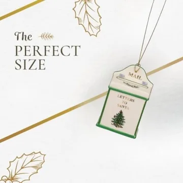 Spode Christmas Tree Letters To Santa Ornament for Holiday Decor