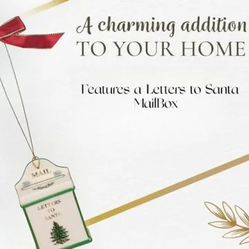 Spode Christmas Tree Letters To Santa Ornament for Holiday Decor