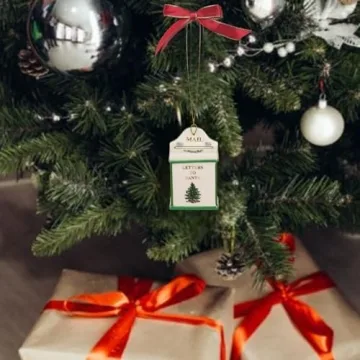 Spode Christmas Tree Letters To Santa Ornament for Holiday Decor