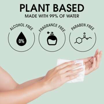 Travel Water Baby Wipes - 99% Pure & Eco-Friendly