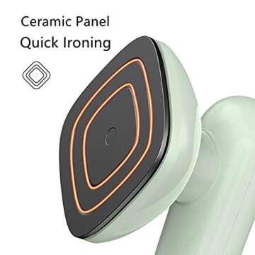 YUNCAI Hand-Held Electric Iron，Portable Mini Iron，Family Travel Ironing Machine，Suitable for I...