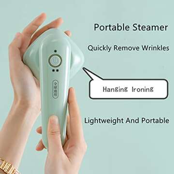 YUNCAI Hand-Held Electric Iron，Portable Mini Iron，Family Travel Ironing Machine，Suitable for Ironing Clothes，110-240v Professional Wrinkle Removal Dual-Speed Temperature Control