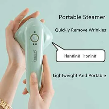 YUNCAI Hand-Held Electric Iron，Portable Mini Iron，Family Travel Ironing Machine，Suitable for Ironing Clothes，110-240v Professional Wrinkle Removal Dual-Speed Temperature Control