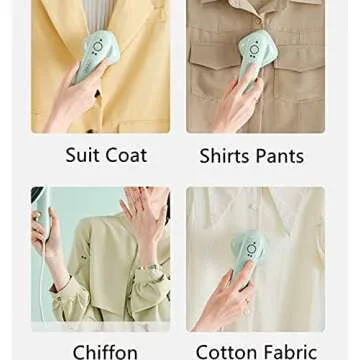 YUNCAI Hand-Held Electric Iron，Portable Mini Iron，Family Travel Ironing Machine，Suitable for Ironing Clothes，110-240v Professional Wrinkle Removal Dual-Speed Temperature Control