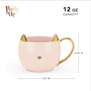 Pinky Up Chloe Cat Mug - Stylish Coffee & Tea Cups