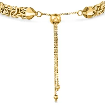 Ross-Simons 14KT Yellow Gold Byzantine Bolo Bracelet for Elegance