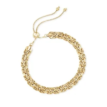 Ross-Simons 14KT Yellow Gold Byzantine Bolo Bracelet for Elegance