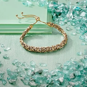 Ross-Simons 14KT Yellow Gold Byzantine Bolo Bracelet for Elegance