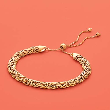 Ross-Simons 14KT Yellow Gold Byzantine Bolo Bracelet for Elegance