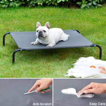 Love's Cabin Cooling Elevated Dog Bed for Medium Dogs