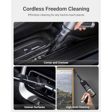 XCOOL Car Vacuum and Blower - 4-in-1, 12000PA Cordless