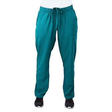 Green Town Scrubs V-Neck Set for Women - Teal - Medium