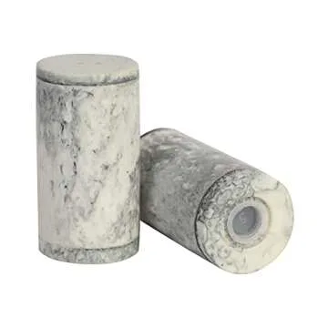 HANDTECHINDIA Handcrafted Salt and Pepper Shakers in Gray