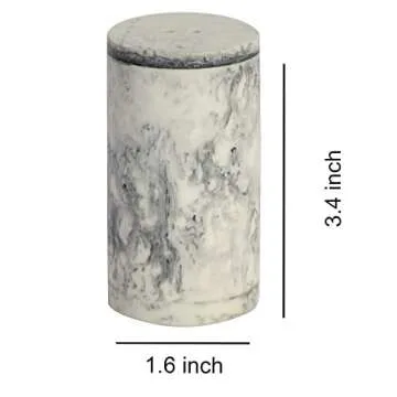 HANDTECHINDIA Handcrafted Salt and Pepper Shakers in Gray