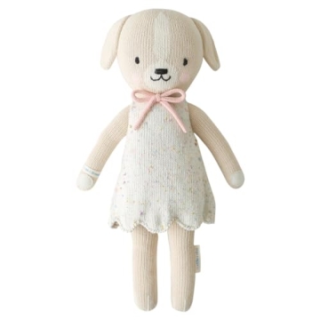 Cuddle + Kind Mia The Dog 13" Hand-Knit Doll - 10 Meals Per Purchase, Fair Trade and Heirloom Qualit...