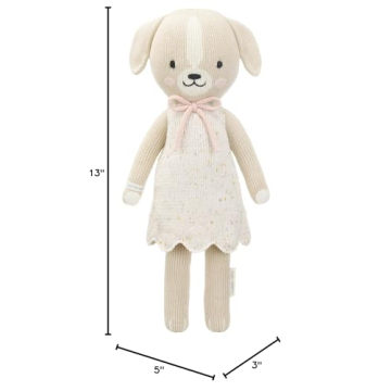 Cuddle + Kind Mia The Dog 13" Hand-Knit Doll