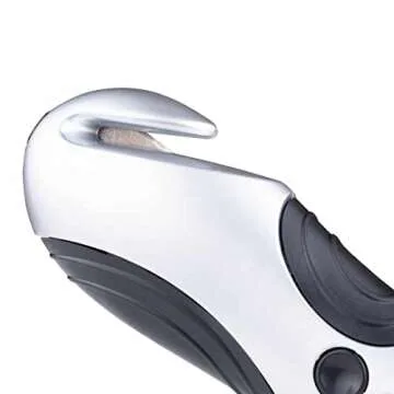 General Tools 7902 4-in-1 Car Escape Tool - Window Breaker, Seat Belt Cutter, Flashing Hazard Light, LED Flashlight