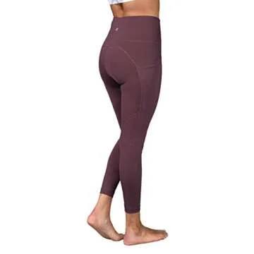 90 Degree By Reflex Power Flex Yoga Pants - High Waist Squat Proof Ankle Leggings with Pockets for Women - Hampton Port - XS