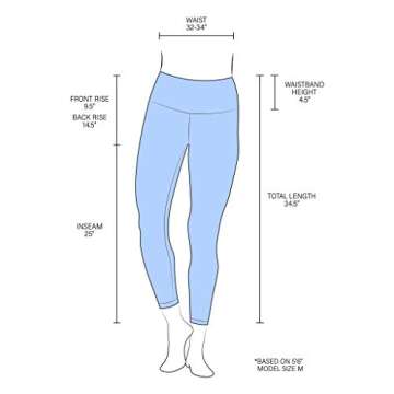 90 Degree By Reflex Power Flex Yoga Pants - High Waist Squat Proof Ankle Leggings with Pockets for Women - Hampton Port - XS