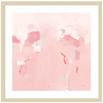 Amanti Art Framed Wall Art Print 25x25 Splash Pink by Phyllis Adams, Modern Abstract Decor