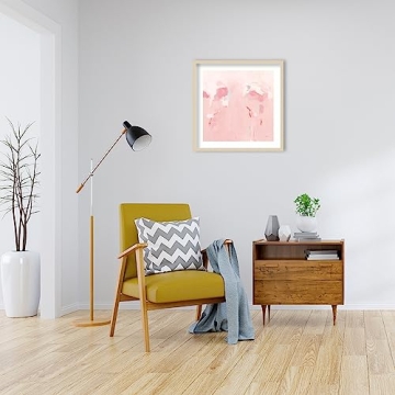 Amanti Art Splash Pink Framed Wall Art for Modern Decor