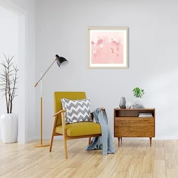 Amanti Art Splash Pink Framed Wall Art for Modern Decor