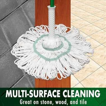 Libman Tornado Mop Kit with Refills for Easy Home Cleaning