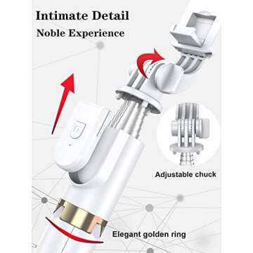 Selfie Stick Tripod with Wireless Remote, 46'' Cellphone Selfie Stick Tripod with LED Fill Light, for iPhone 16/15/14/14 pro/13/13 Pro/12/11/11 Pro/XS Max/XS/XR/X/8/7 and Android Smartphone(Upgrade)