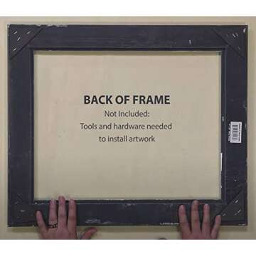 Creative Mark Plein Air Wooden Picture Frame - 6X6 Gold - Professional Single Frame for Art Panels, Stretched Canvas, Pictures and More, Glass and Backing not Included