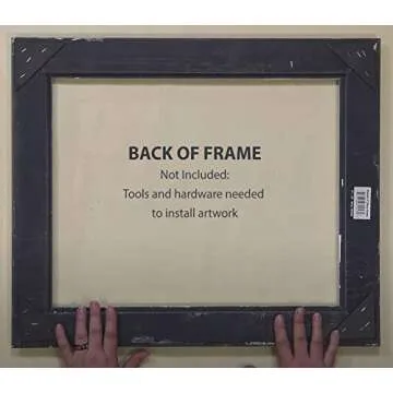 Creative Mark Plein Air Wooden Picture Frame - 6X6 Gold - Professional Single Frame for Art Panels, Stretched Canvas, Pictures and More, Glass and Backing not Included