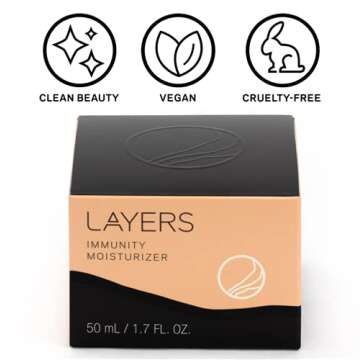 LAYERS Moisturizer | Probiotic Skincare System | Clean Beauty, Vegan, Cruelty-Free | Deeply Hydratin...