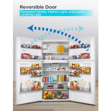 BLACK+DECKER 24 Cu. Ft. Top Mount Refrigerator with Ice Maker, 2-Door Refrigerator with Top Freezer, Freezer with Icemaker and Adjustable Temperature Control, ENERGY STAR, BR2400JIMW, White