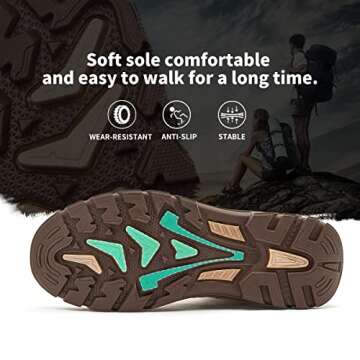 hash bubbie Women Mid Hiking Boots for Outdoor Adventures