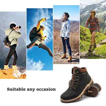 hash bubbie Women Mid Hiking Boots for Outdoor Adventures