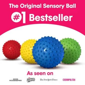 Edushape Sensory Ball - 7" Colorful Grip Ball for Babies