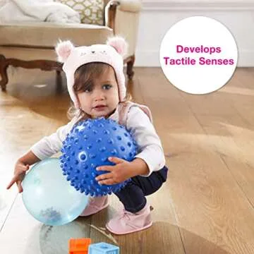 Edushape Sensory Ball - 7" Colorful Grip Ball for Babies