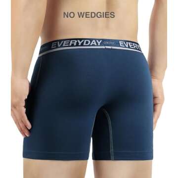 Comfortable Men's Dual Pouch Boxer Briefs - 7 Pack