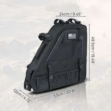 Xomzema 2PCS Roll Bar Storage Bags Rear Trunk Organizer Cargo Cage Saddlebag Tool Kits Multi Pocket ...