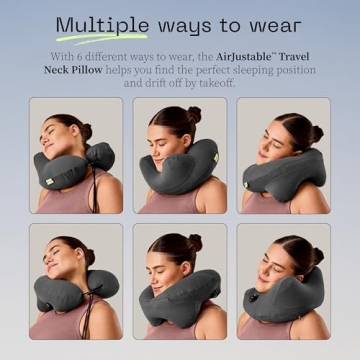 Coop Home Goods AirJustable Travel Neck Pillow for Comfort