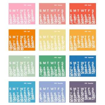 2025 Giant Wall Calendar - Stylish 48" x 36" Design