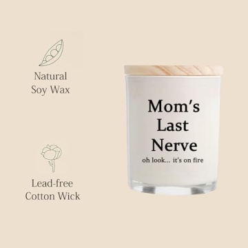 Gifts for Mom from Daughter Son - Best Gifts, Funny Birthday & Mothers Day & Thanksgiving & Christmas Gifts, Vanilla Candles(5.8oz)