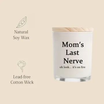 Gifts for Mom from Daughter Son - Best Gifts, Funny Birthday & Mothers Day & Thanksgiving & Christmas Gifts, Vanilla Candles(5.8oz)