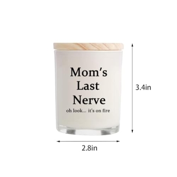 Gifts for Mom from Daughter Son - Best Gifts, Funny Birthday & Mothers Day & Thanksgiving & Christmas Gifts, Vanilla Candles(5.8oz)