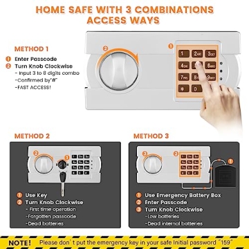 Fireproof Safe with Digital Lock for Home Security